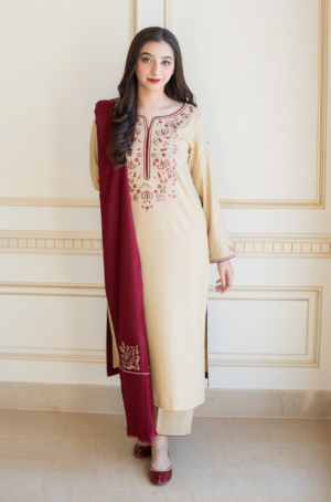 AISLING |3PC DHANAK EMBROIDERED SHIRT| A # 31031