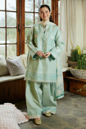 ZAHRA SHAHJAHAN |3PC EMBROIDERED SHIRT | A # 28085