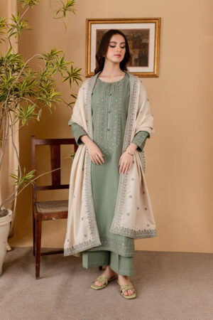 JAZMIN |3PC DHANAK EMBROIDERED SHIRT| A # 31039