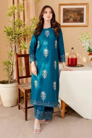 2 PIECE – EMBROIDERED DHANAK – UNSTITCHED – 32083