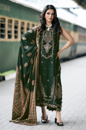 IZEL| DHANAK| Embroidery Collection| GREEN | A # SI-131