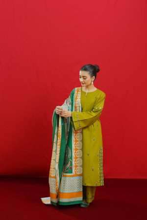 URGE PRET| DHANAK | Embroidery | Unstitch | 3PC | | A # SI 120