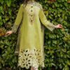 MUSHQ | DHANAK | Unstitch | 3PC |  Green| A -SI 44