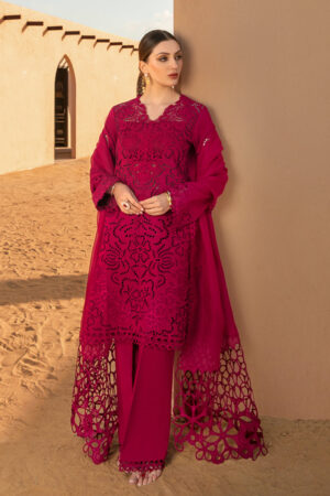 3 PIECE - CHIKANKAARI LAWN SUIT - UNSTITCHED