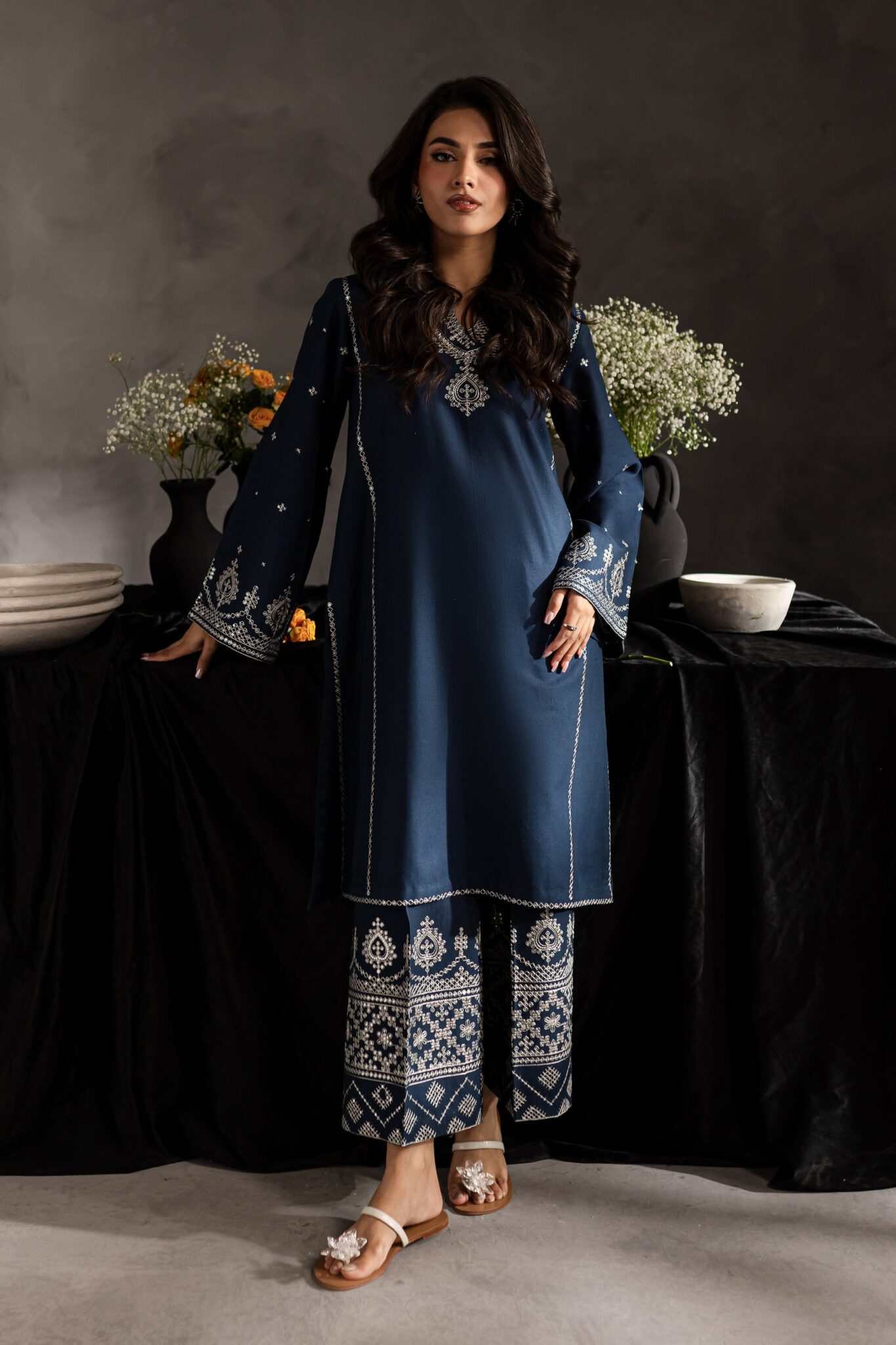 2 PIECE - EMBROIDERED LAWN SUIT - UNSTITCHED