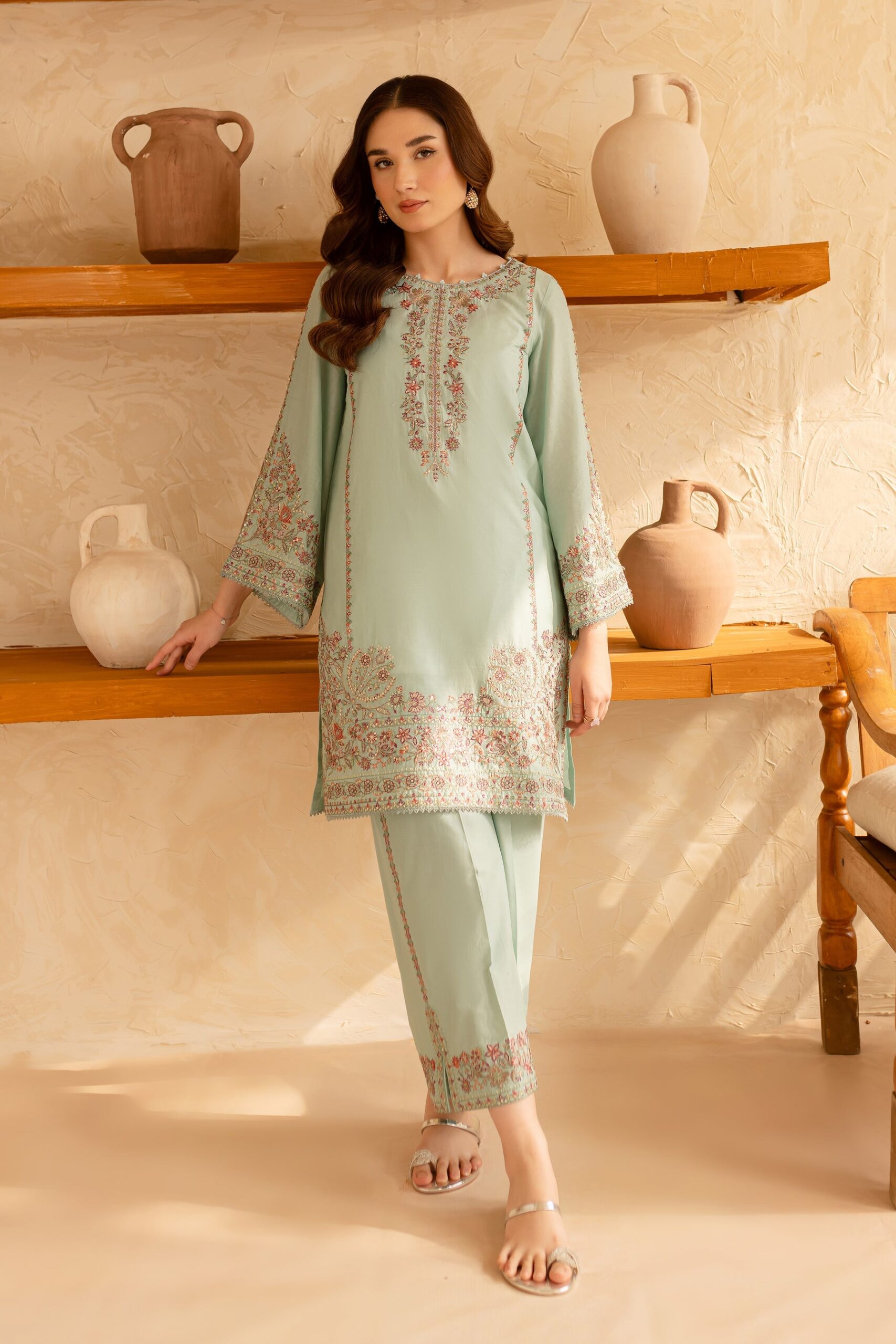 2 PIECE – EMBROIDERED LAWN – UNSTITCHED – 34078