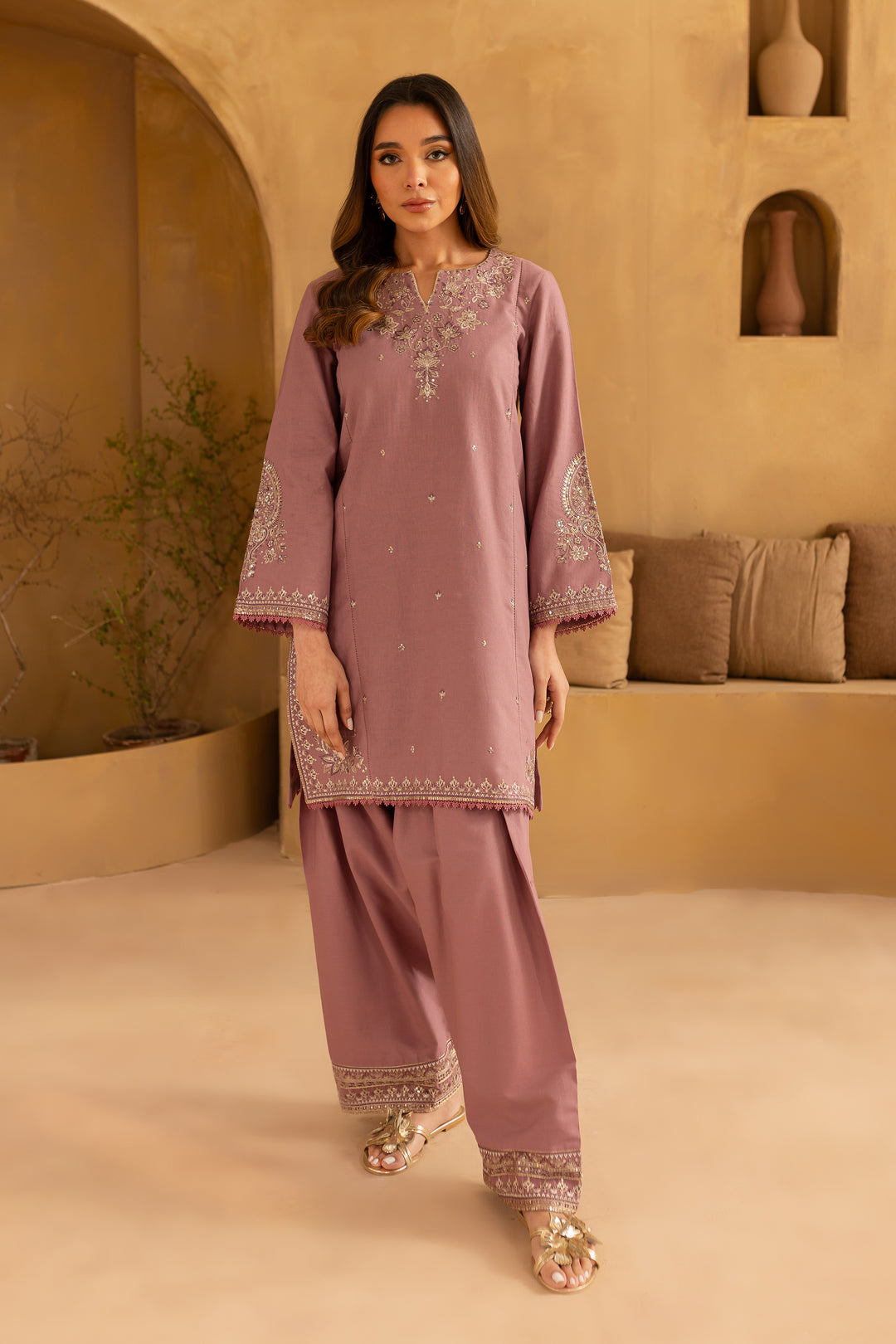 3 PIECE – EMBROIDERED LAWN – UNSTITCHED – 34070
