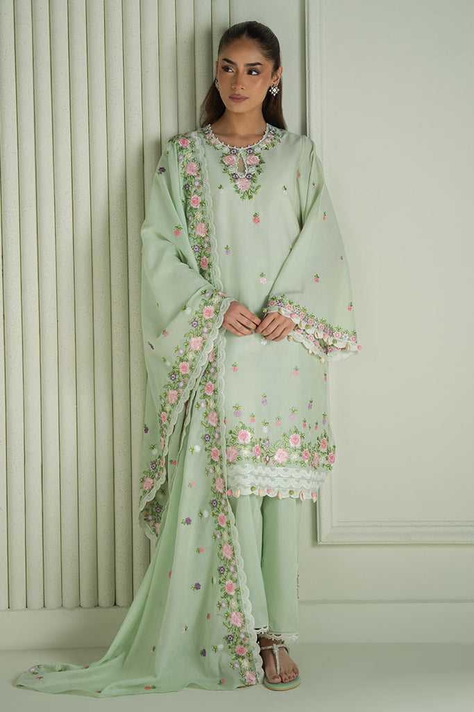 3 PIECE – EMBROIDERED LAWN – UNSTITCHED – 36095